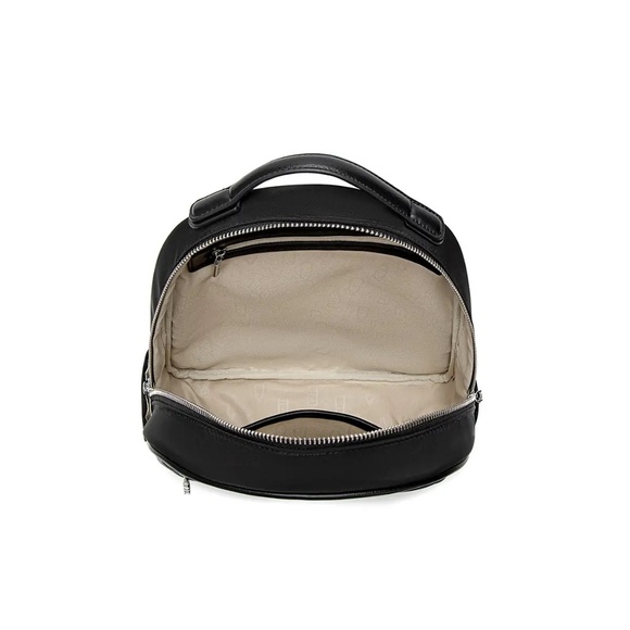 PIXIE MOOD Hannah recycled nylon backpack | Black minimalist bag - Picture 2 of 5